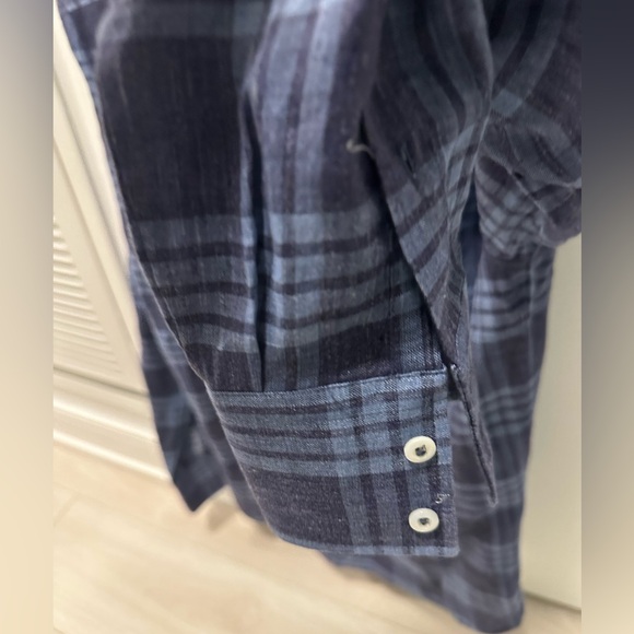 BRUNELLO CUCINELLI LINEN CHECK SPORT SHIRT - NEW - Picture 7 of 7